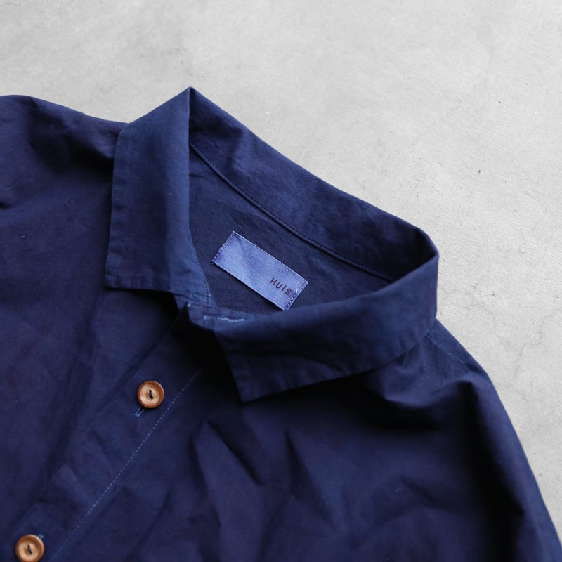 根々 群言堂 シャツ 藍染 コットンガーゼ ユニセックス 根々 群言堂 シャツ 藍染 コットンガーゼ ユニセックス