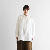 コードレーンワイドブラウスL（白）【レディス】U102L | HUIS onlinestore