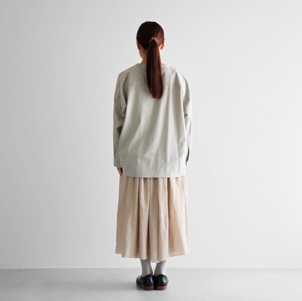 421＊定価３万　セオリーリュクス ウォッシャブル フェイクレザーロングスカート Theory luxe - 421＊定価3万 セオリーリュクス ウォッシャブル