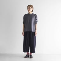 HUIS in house］SUVIN COTTON半袖ポロカットソー（ダークネイビー）【レ