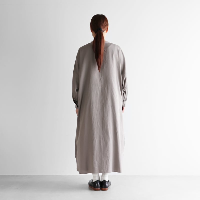Heve アイボリー サテン バルーンスリーブ ジャケット Candlestick ブルゾン ジャンバー バルーンスリーブ ナイロン タスラン