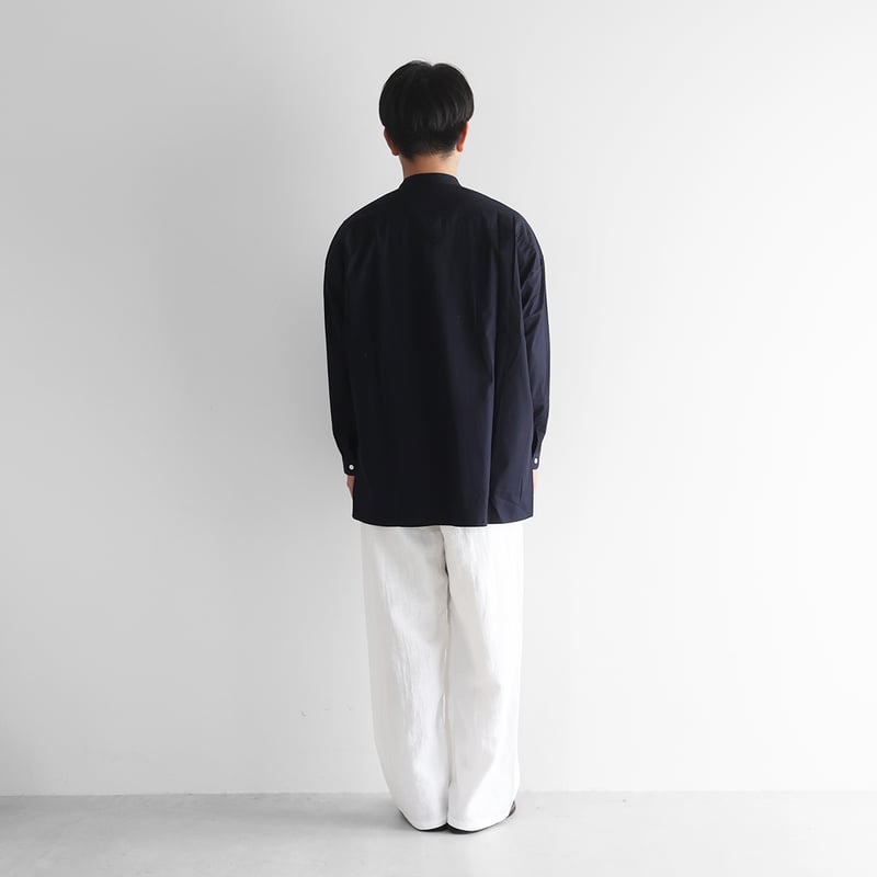 オールドレピア天日干しラミーリネンワイドストレートワークパンツ（白