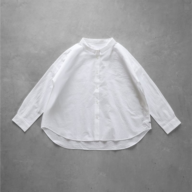 コードレーンワイドブラウスL（白）【レディス】U102L | HUIS onlinestore