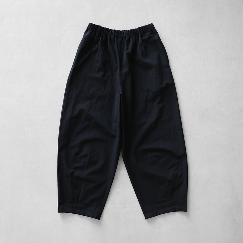 ギザコットンヘンプバルーンパンツロング（ブラック）【ユニセックス