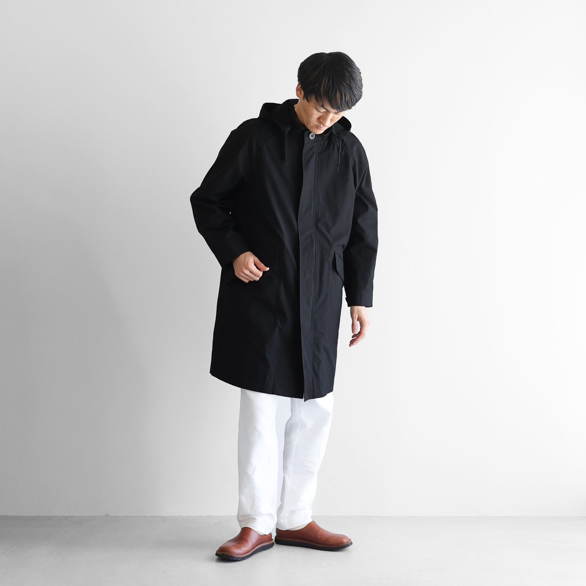 Plumadam 揺さぶら ザンター フードダウンコート ブラック フリー