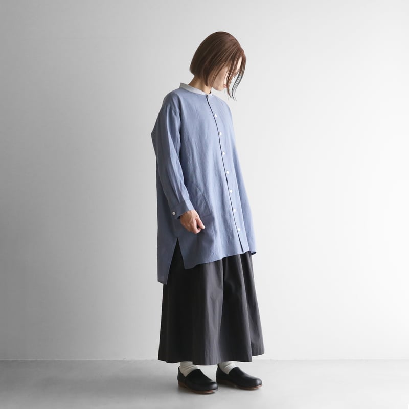 【OUR】ハリ感素材のチュニック丈プルオーバー ハリ感素材のチュニック丈プルオーバー – OURHOME