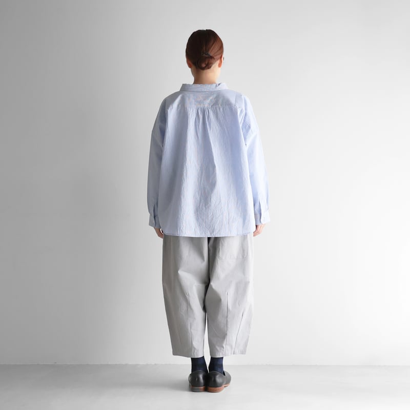 コードレーンワイドブラウス（ブルー）【レディス】U102 | HUIS