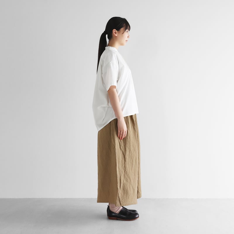 バンブーリネンスカートパンツ（サンドベージュ）【ユニセックス】505