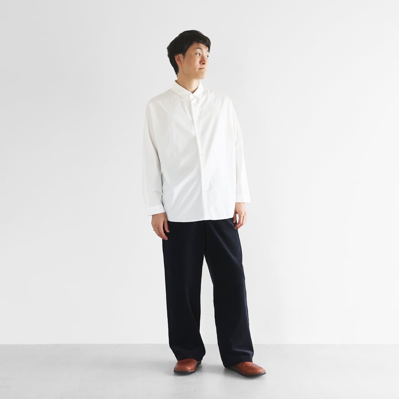 極細畝コーデュロイワイドストレートワークパンツ(極細畝・ダーク