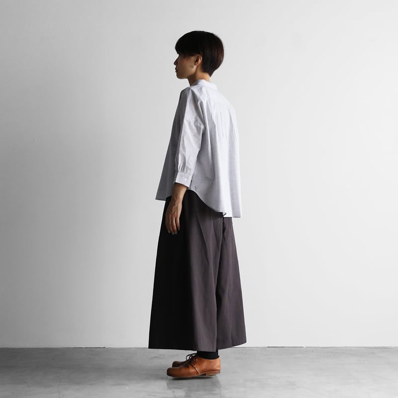 HUIS 遠州織物　U108　8分袖コードレーンワイドブラウス 8分袖コードレーンワイドブラウス U108をリリースしました