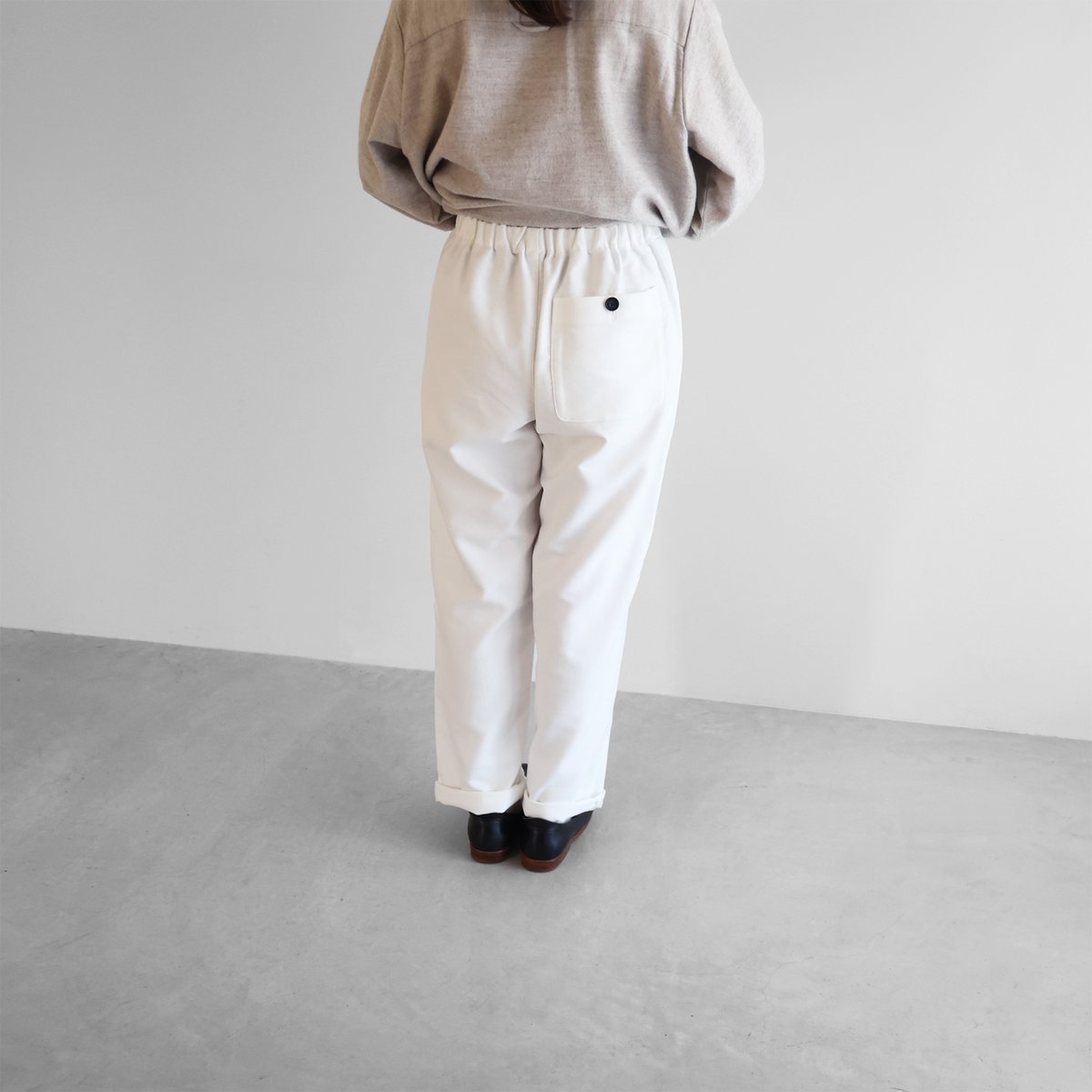 モールスキンイージーワークパンツ（ホワイト）【ユニセックス】507