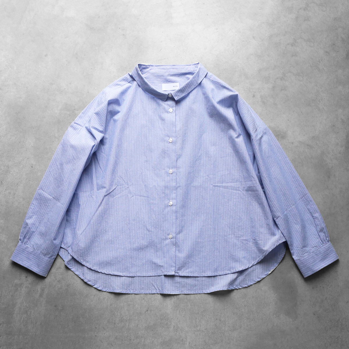 コードレーンワイドブラウス（ブルー）【レディス】U102 | HUIS