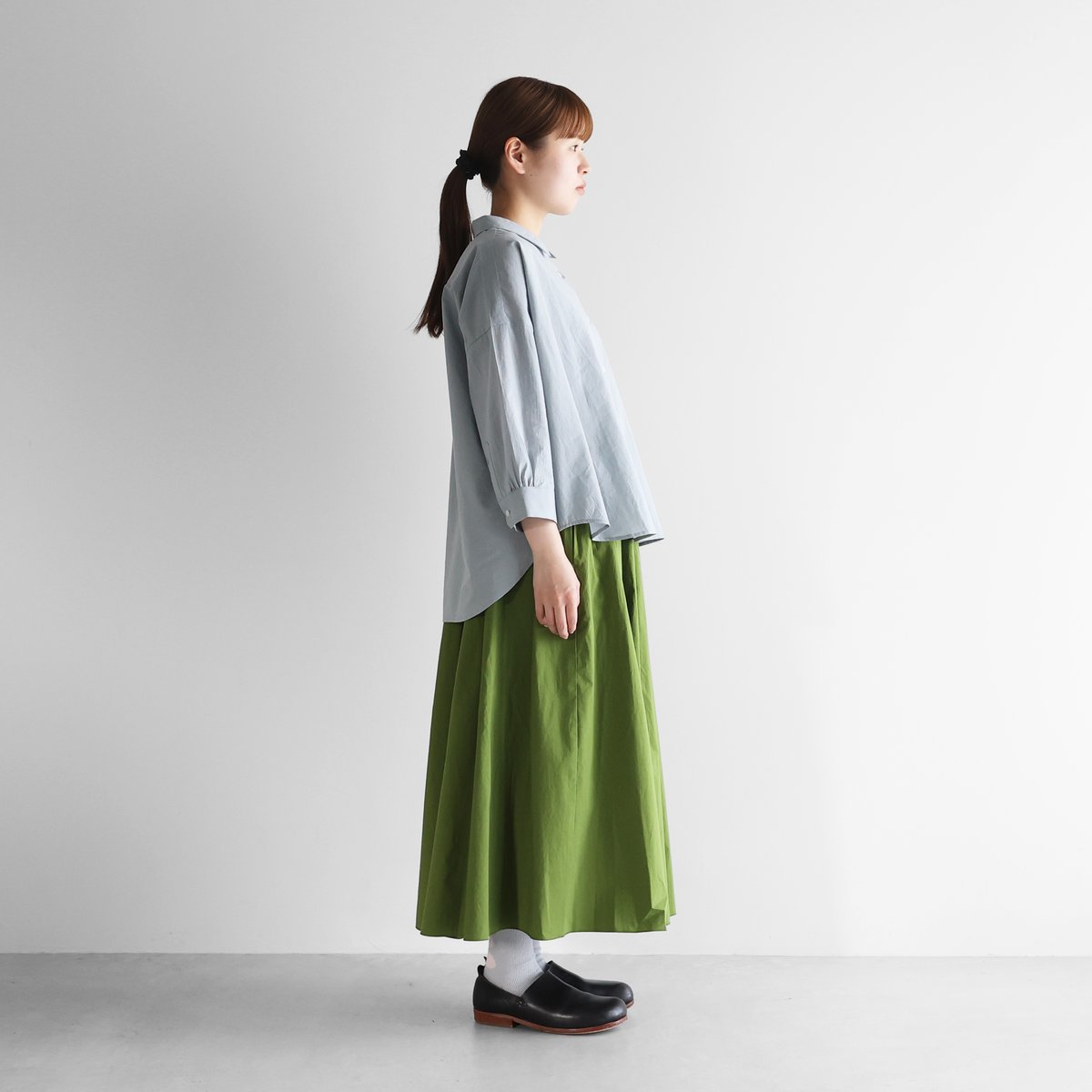 CADUNE グリーンコットンスカート CADUNE グリーンコットンスカート - メルカリ