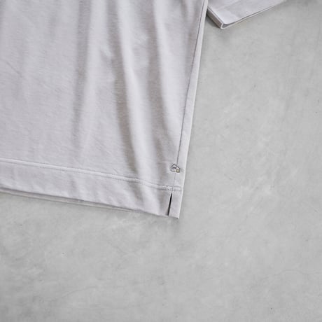 ［HUIS in house］綿麻天竺スタンダードTシャツL（シルバーグレー）【ユニセックス】CS110L