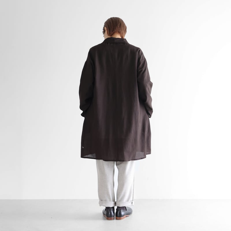 ウォッシャブルウールロングカーディガン（ダークモカ）【ユニ