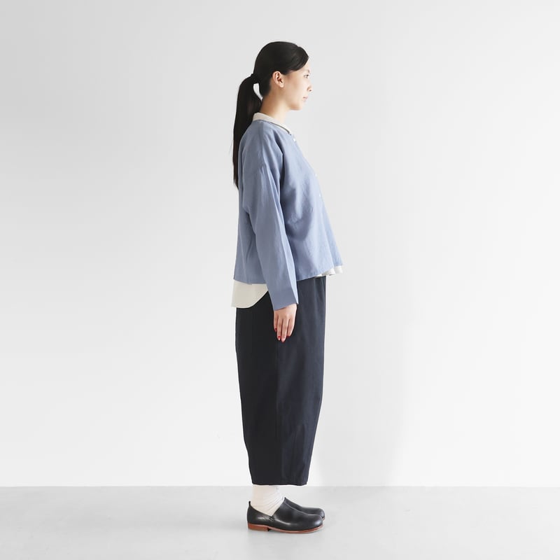 HUIS バルーンパンツ506　やわらかシーチングコットン【ダークネイビー】 やわらかシーチングコットンバルーンパンツロング【ユニセックス