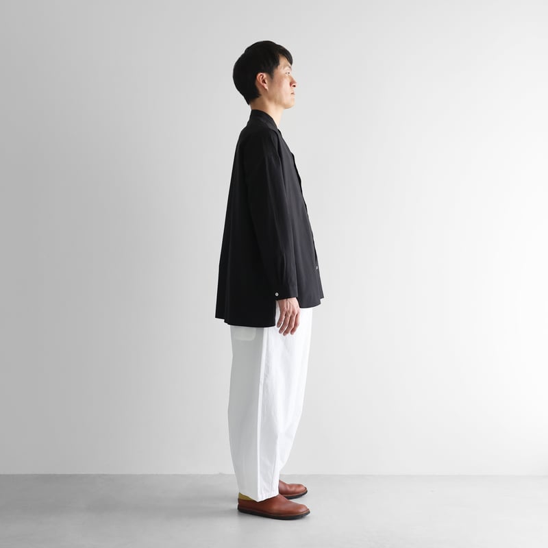 バフクロスバルーンパンツロング（ホワイト）【ユニセックス