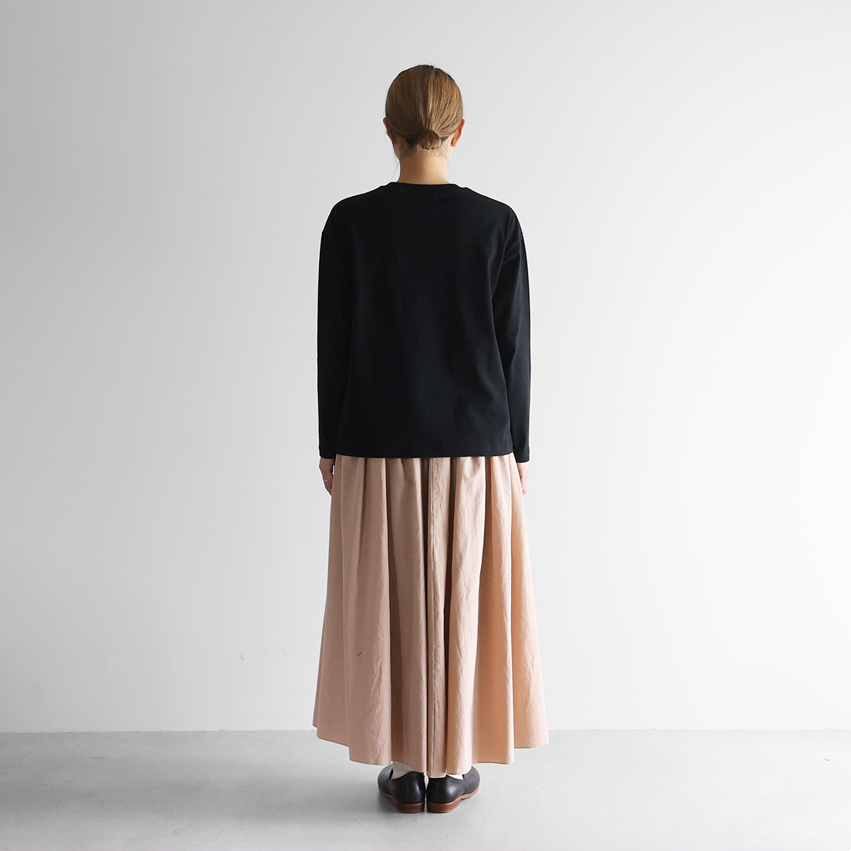 HUIS in house］SUVIN COTTONカットソー（ブラック）【ユニセックス】C