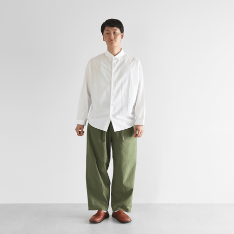 バフクロスワイドパンツ（カーキ）【ユニセックス】504