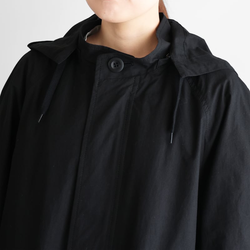 HUIS. ダウンプルーフコットン ふかふかオーバーコート ネイビー NAVY