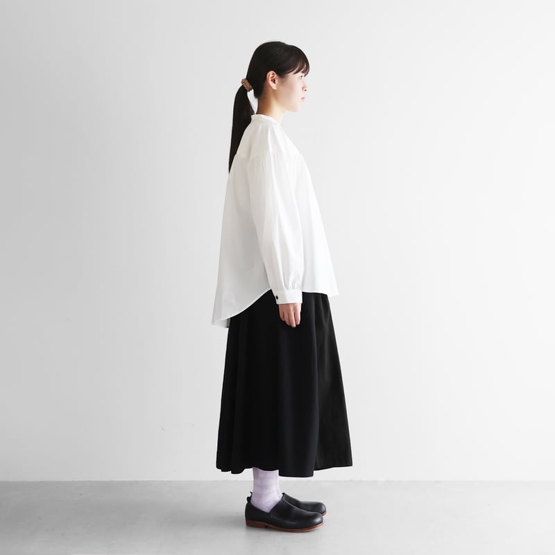 名古屋黒紋付染］フランス綾ロングスカート（山勝ブラック）【レディス