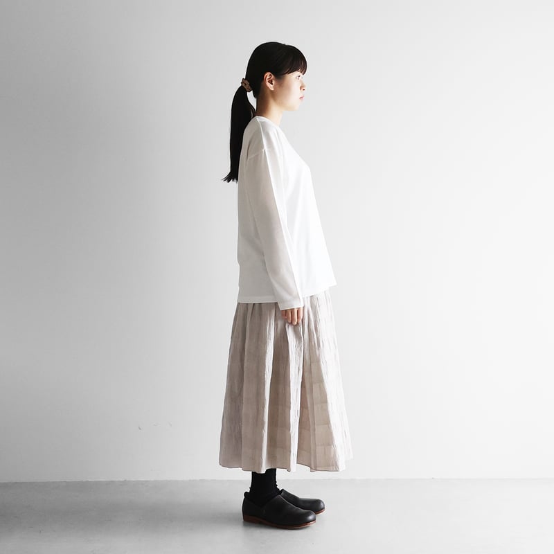 HUIS in house］SUVIN COTTONカットソー（ホワイト）【ユニセックス】C