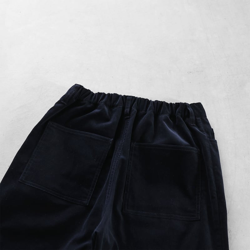 極細畝コーデュロイワイドストレートワークパンツ(極細畝・ダーク