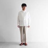 オーガニックコットンライトオックスイージープレーンパンツ（グレージュ）【ユニセックス】510