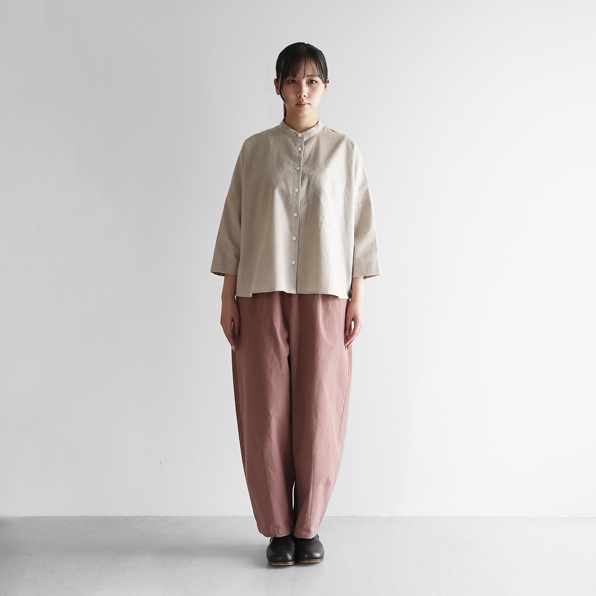 ハツハルページです〇 バフクロスバルーンパンツロング（ピンク）【ユニセックス】506L