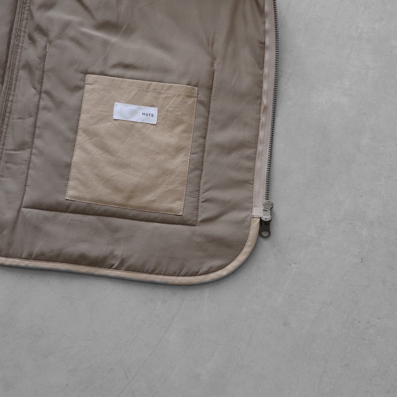 ダウンプルーフコットンsunstate中綿キルティングコート（ビスケット