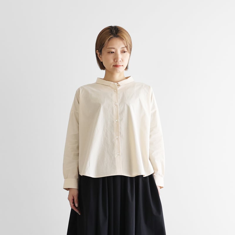 遠州織物×久留女木の棚田プロジェクト】棚田コットンワイドブラウス