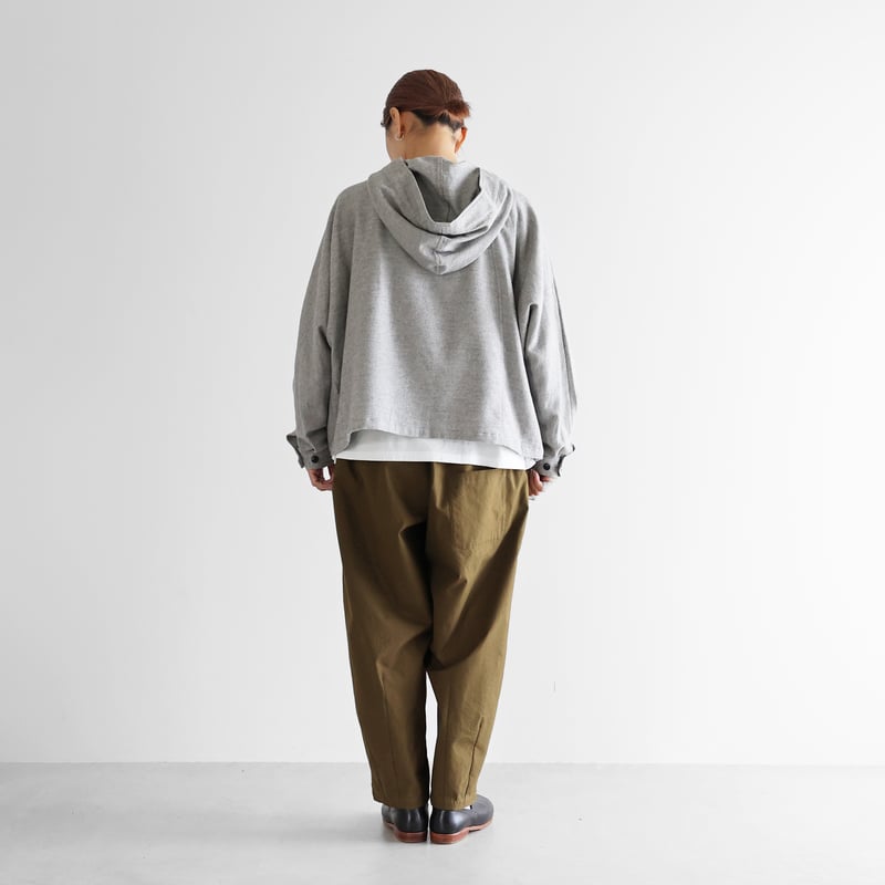 HUIS 遠州織物　ヤク綾ネイルポンチョ　315 HUIS 遠州織物 ヤク綾ネイルポンチョ 315