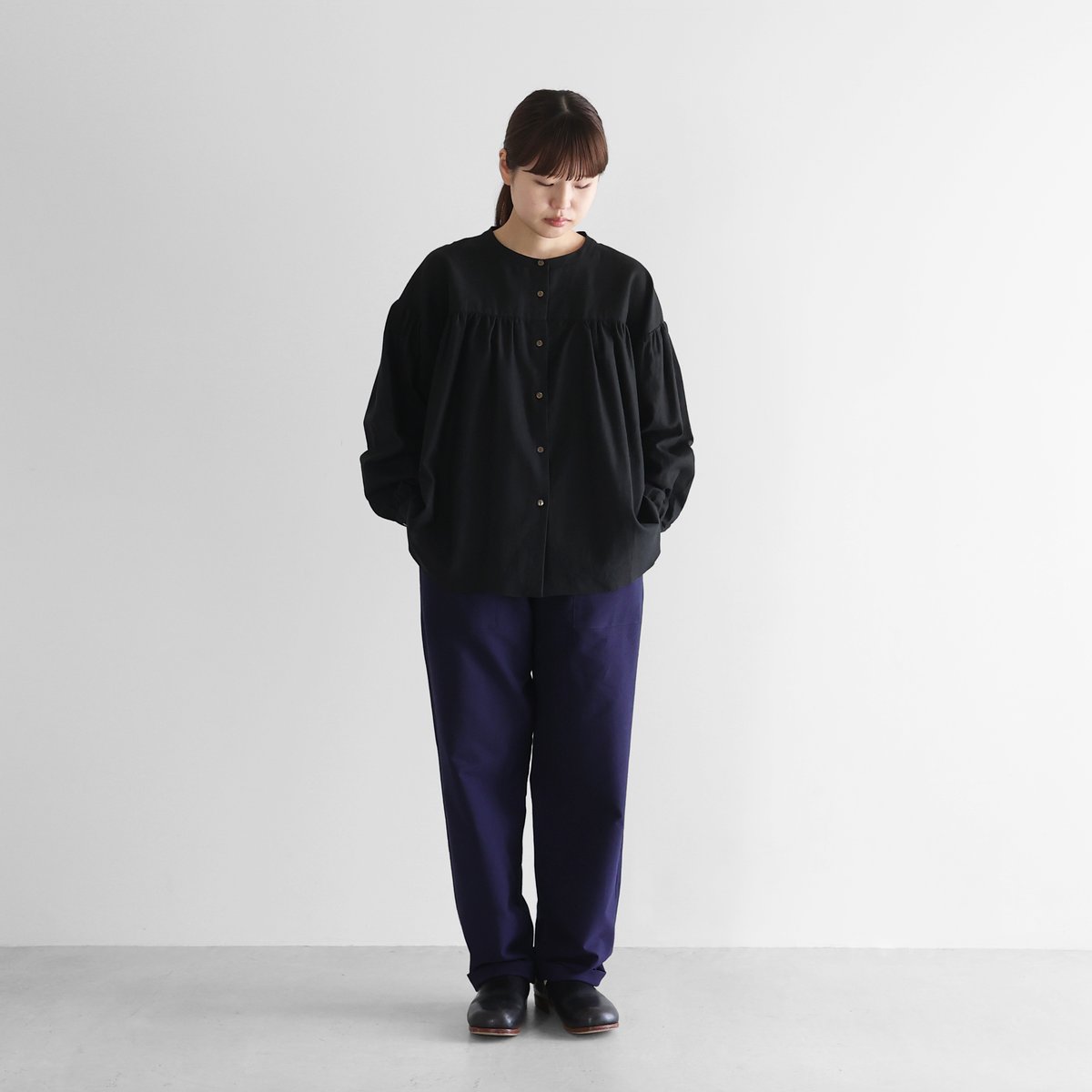 あんバター　#2075　新品　ブラウス　フリーサイズ　黒　３枚 あんバター様専用 #2075 新品 ブラウス フリーサイズ 黒 3枚