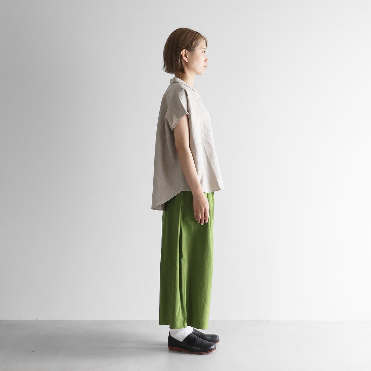 【ミホコ】wafu/cip リネンワイドフレンチスリーブブラウス 楽天市場】【SALE／30%OFF】◇綿麻フレンチスリーブブラウス