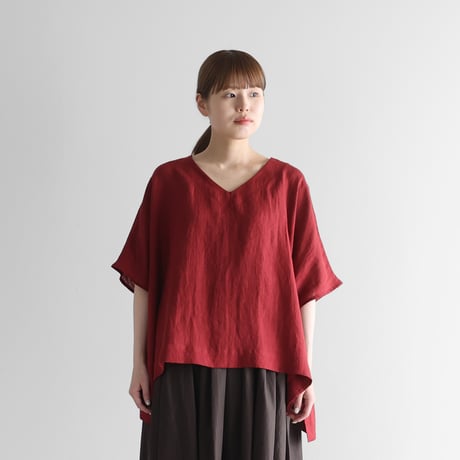 レディース HUIS. やわらかコットンシームレス半袖プルオーバー 601