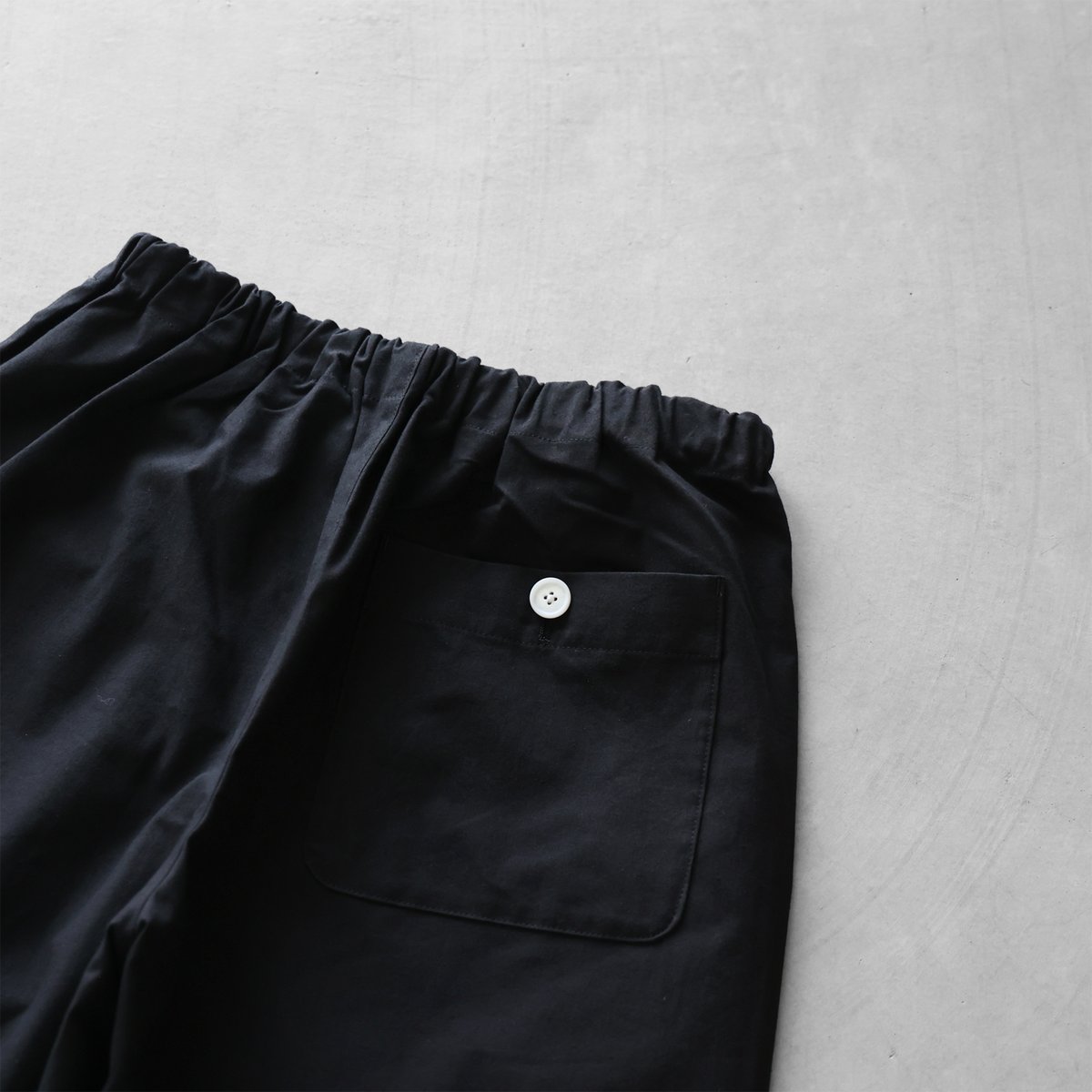 パラシュートクロスイージーワークパンツ（ブラック）【ユニ