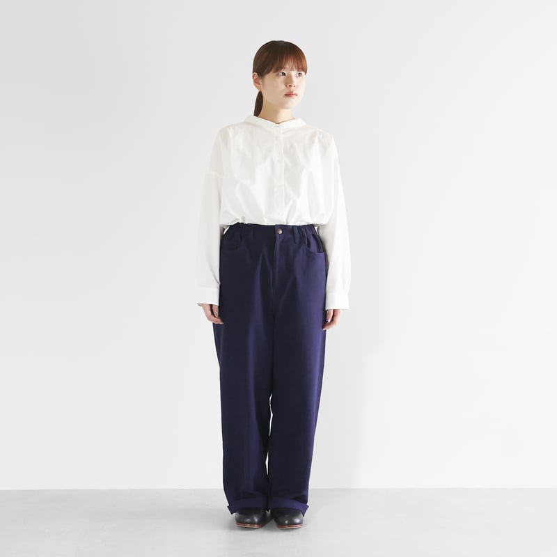スヴィンオックスワイドストレートワークパンツ(フレンチネイビー
