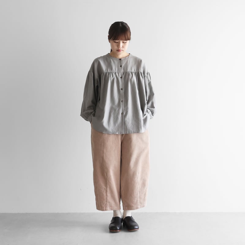 シャトルコーデュロイバルーンパンツ（太畝・ピンクベージュ）【ユニ