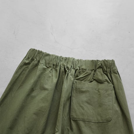 バフクロスワイドパンツ（カーキ）【ユニセックス】504