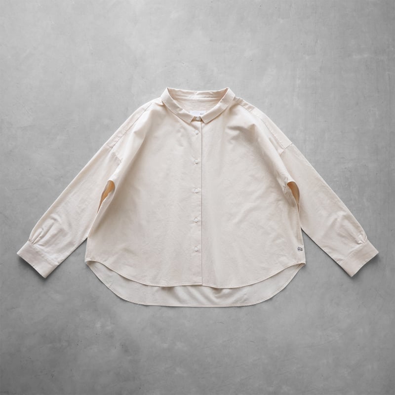 遠州織物×久留女木の棚田プロジェクト】棚田コットンワイドブラウス