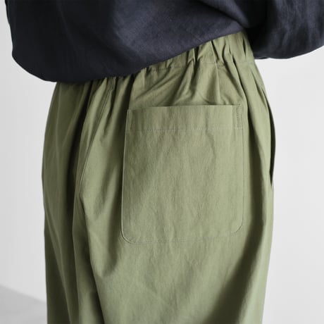 バフクロスワイドパンツ（カーキ）【ユニセックス】504