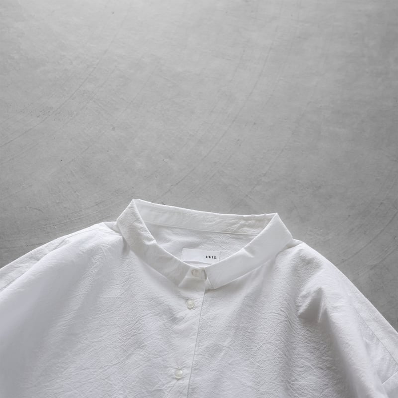 コードレーンワイドブラウスL（白）【レディス】U102L | HUIS onlinestore