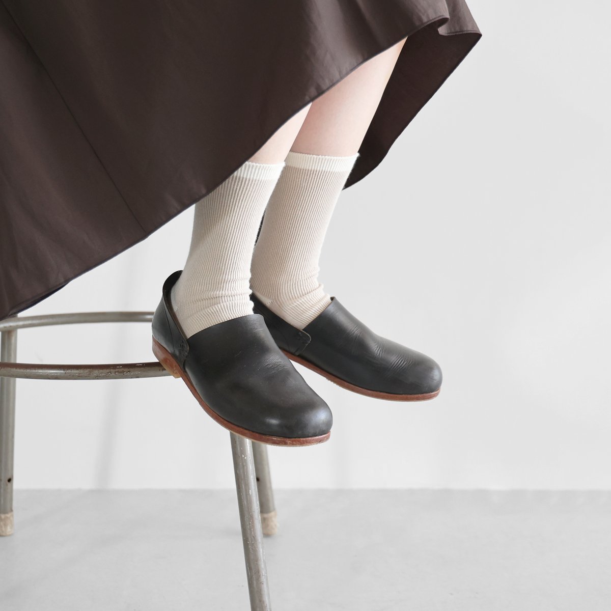 HUISのくつした］SUVIN（エクリュ）【ユニセックス22cm-27cm