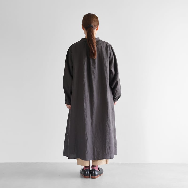 ORDINARY FITS リネンワンピース Fサイズ グレージュ ゆったり ORDINARY FITS リネンワンピース Fサイズ グレージュ ゆったり