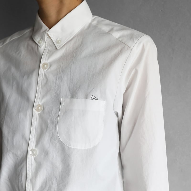 001Wオーガニックコットンシャツ（白）【ユニセックス】 | HUIS ...