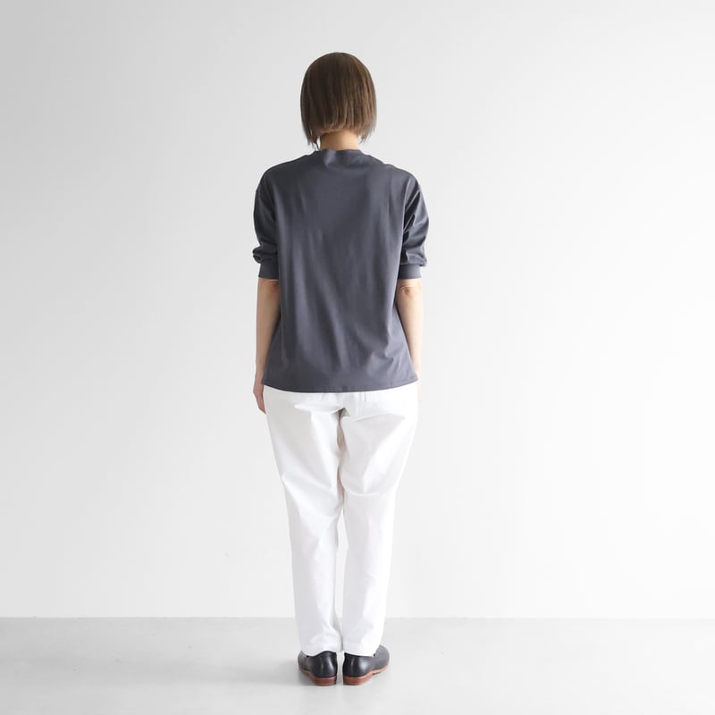 シシクイ COTTON CASHMERE リブニット カットソー 五分袖 ワイドリブ5分袖ニット - SOÉJU online store｜上質な大人の女性のため