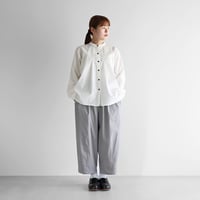 遠州織物HUIS ギザコットンブロード8分丈パンツ503 色オレガノ