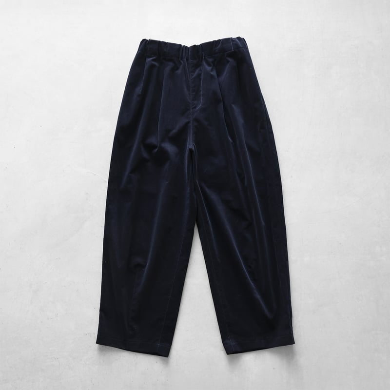 HUIS 504 バフクロス ワイドパンツ（ネイビー）【ユニセックス】新品 コードレーンワイドパンツ（ネイビー）【ユニセックス】504を