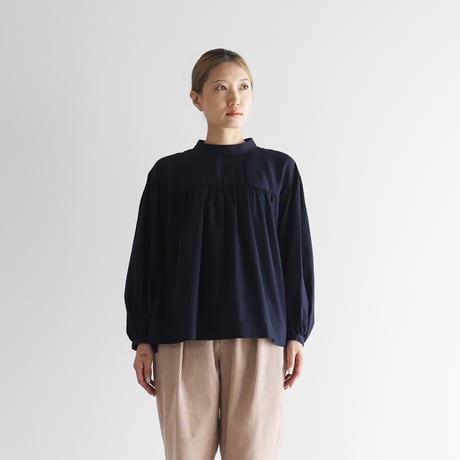 HUIS ハウス　長袖ブラウン やわらかコットンロングシャツ・ブラウンベージュが入荷しました