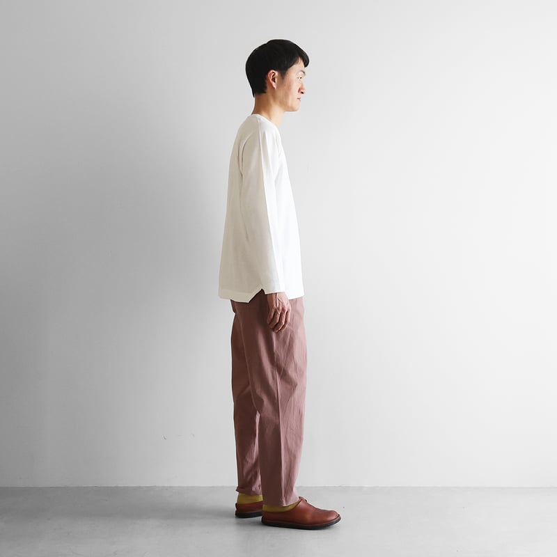 HUIS. ホワイト カジュアルパンツ バフクロスイージープレーンパンツ（ピンク）【ユニセックス】510
